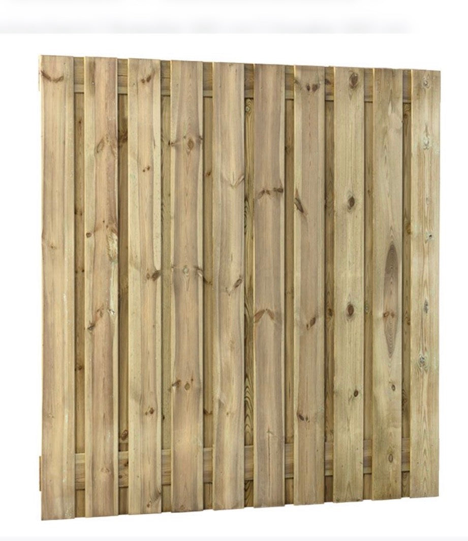 Grenen tuinscherm 180x180